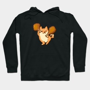 Shiba Dancing with Fried Chicken Meme Hoodie